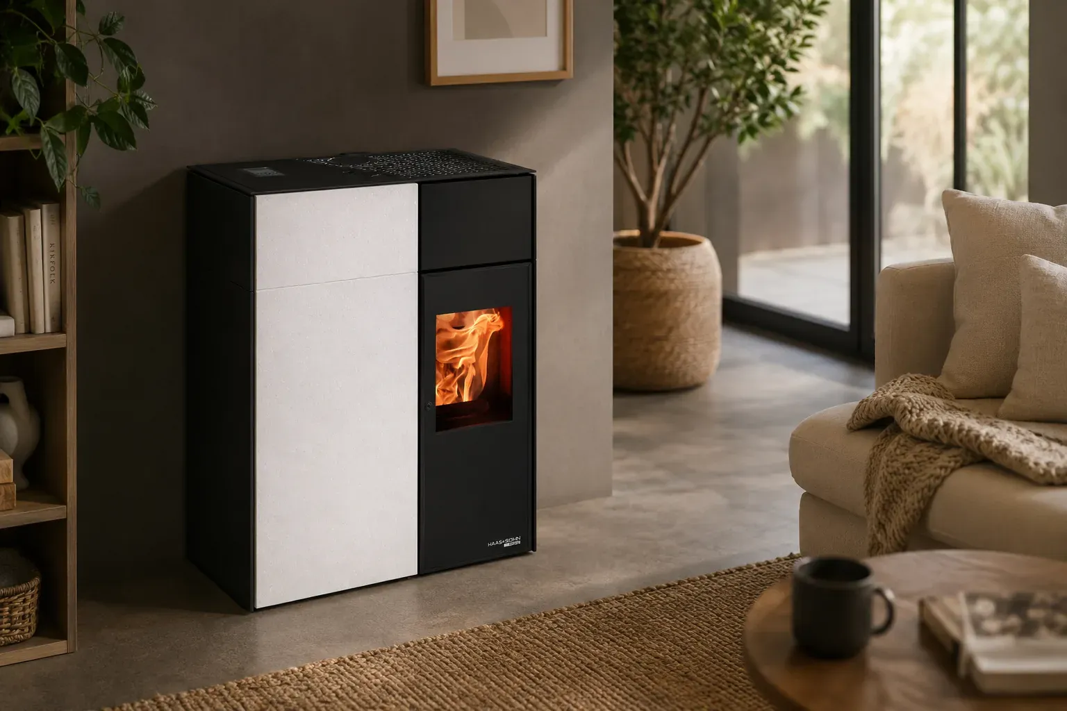 HAAS+SOHN Pelletofen HSP 8 LUCCA II RLU STONE