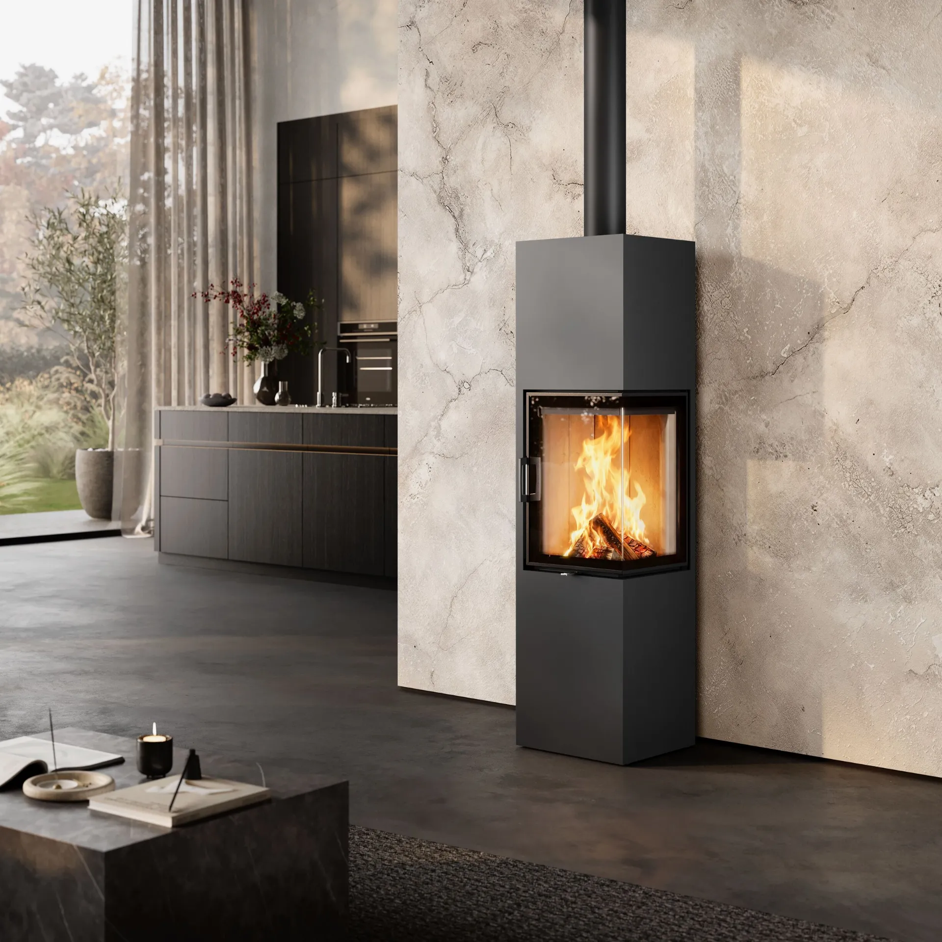 Austroflamm Kaminofen Slim 4.0 rechts