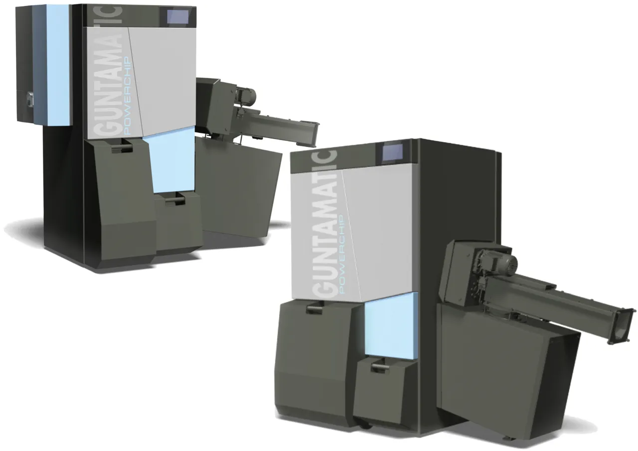 GUNTAMATIC Hackschnitzelkessel POWERCHIP / MILDHYBRID 60/120